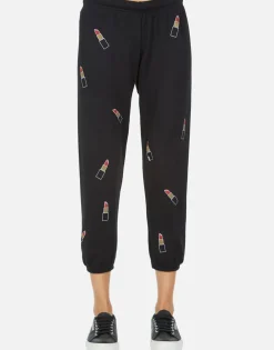 Clearance Alana Mini Lipstick Women Crop Sweatpants