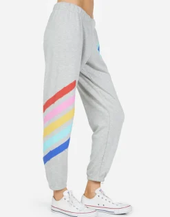 Fashion Alana Painted Evil Eye Women Crop Sweatpants