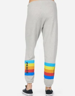 New Alana Peace Rays Women Crop Sweatpants
