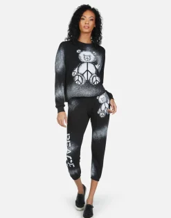 Flash Sale Alana Peace Teddy Women Crop Sweatpants