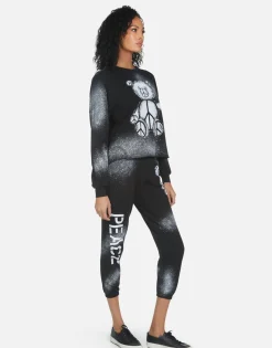 Flash Sale Alana Peace Teddy Women Crop Sweatpants