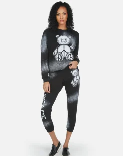Flash Sale Alana Peace Teddy Women Crop Sweatpants
