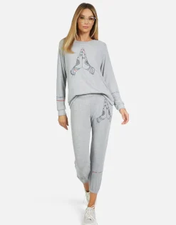 Sale Alana Prayer Hands Women Crop Sweatpants