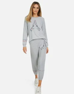 Sale Alana Prayer Hands Women Crop Sweatpants