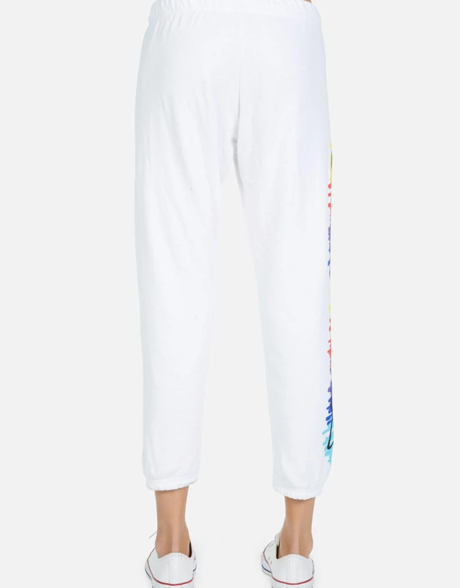 Best Alana Scribble Lip Women Crop Sweatpants