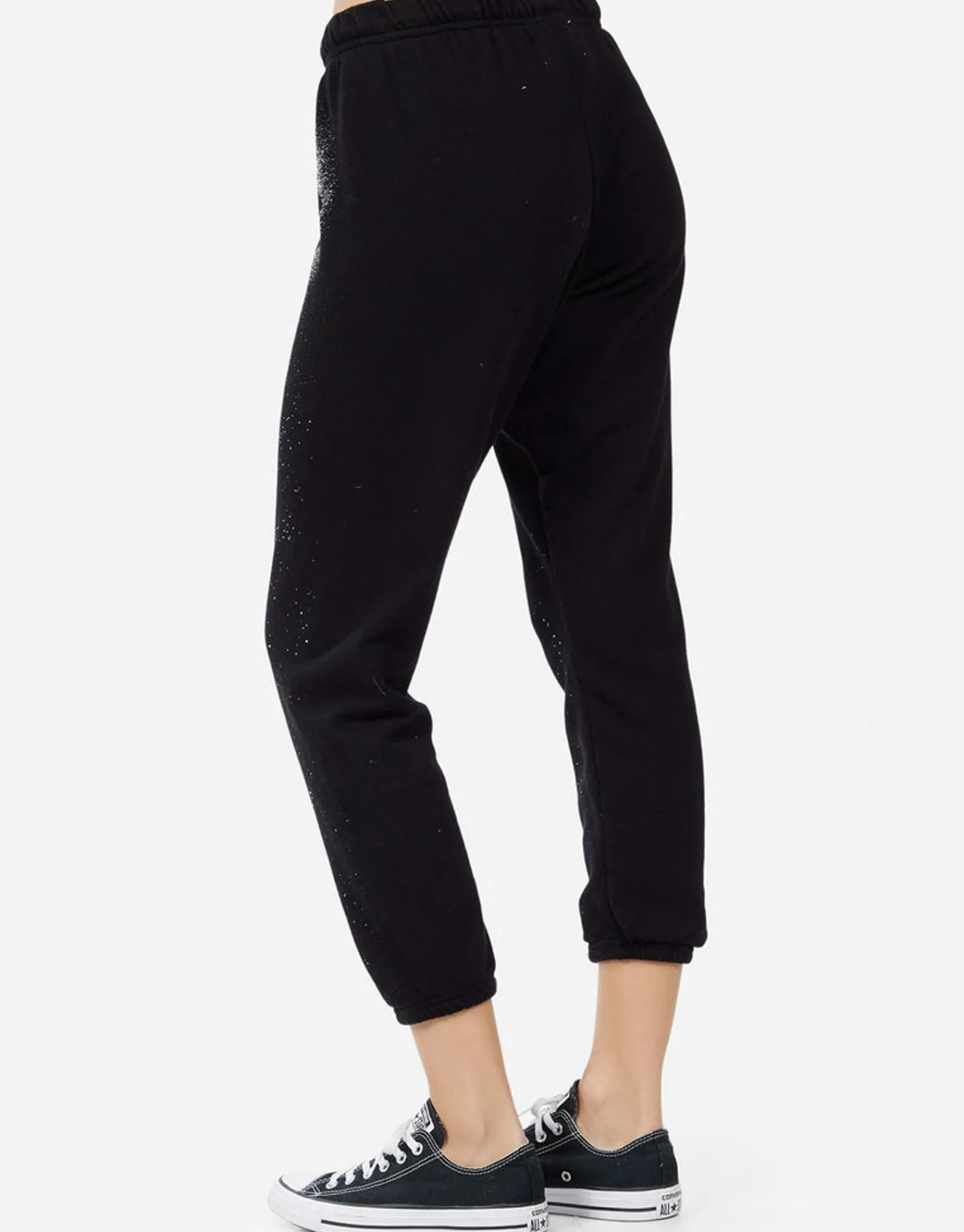 Cheap Alana Splatter Kiss Women Crop Sweatpants