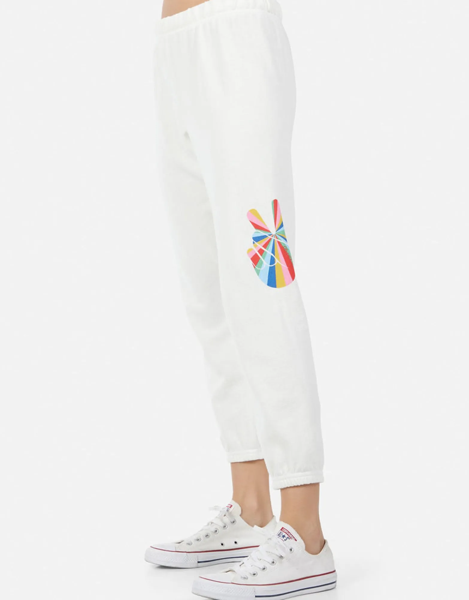 Fashion Alana Stripe Peace Women Long Sweatpants