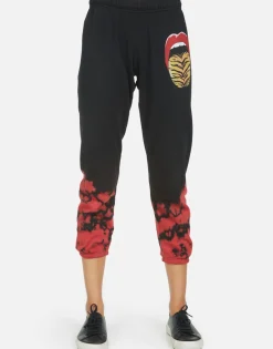 Hot Alana Tiger Tongue Women Crop Sweatpants