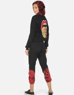 Hot Alana Tiger Tongue Women Crop Sweatpants