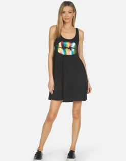 Online Alina Rainbow Lightning Lip Women Dresses