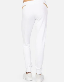 Cheap Ambreal Foil Chain Peace Women Long Sweatpants