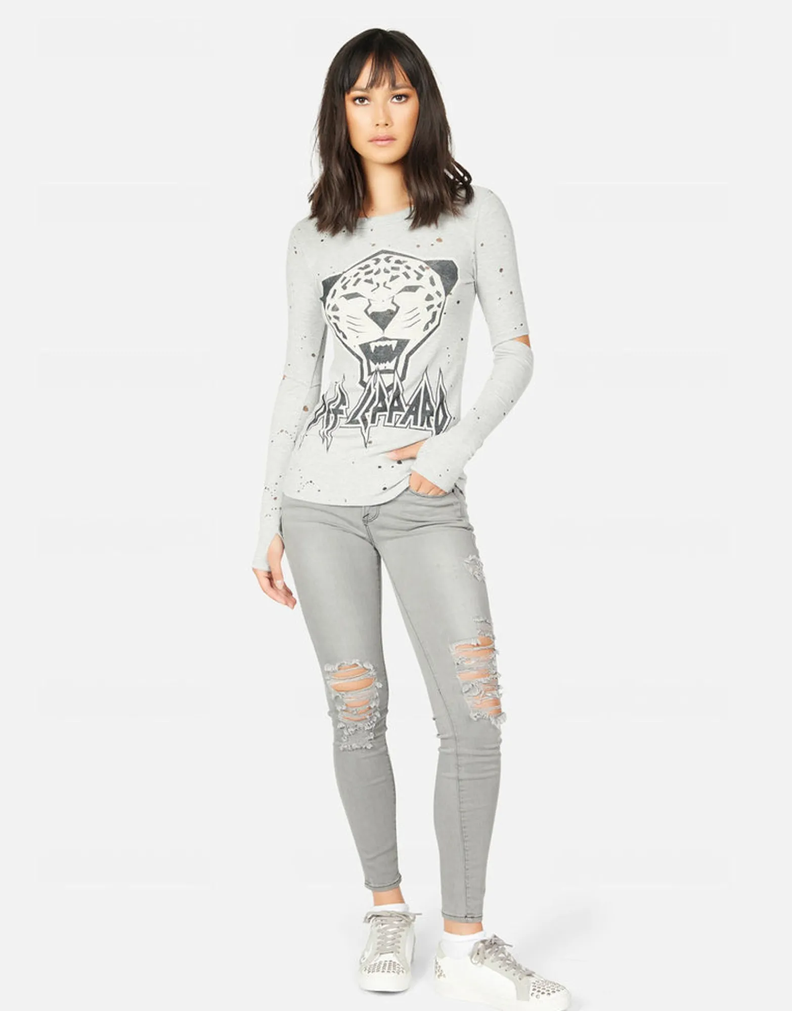 Online Amora Tiger Def Leppard Women Long Sleeve