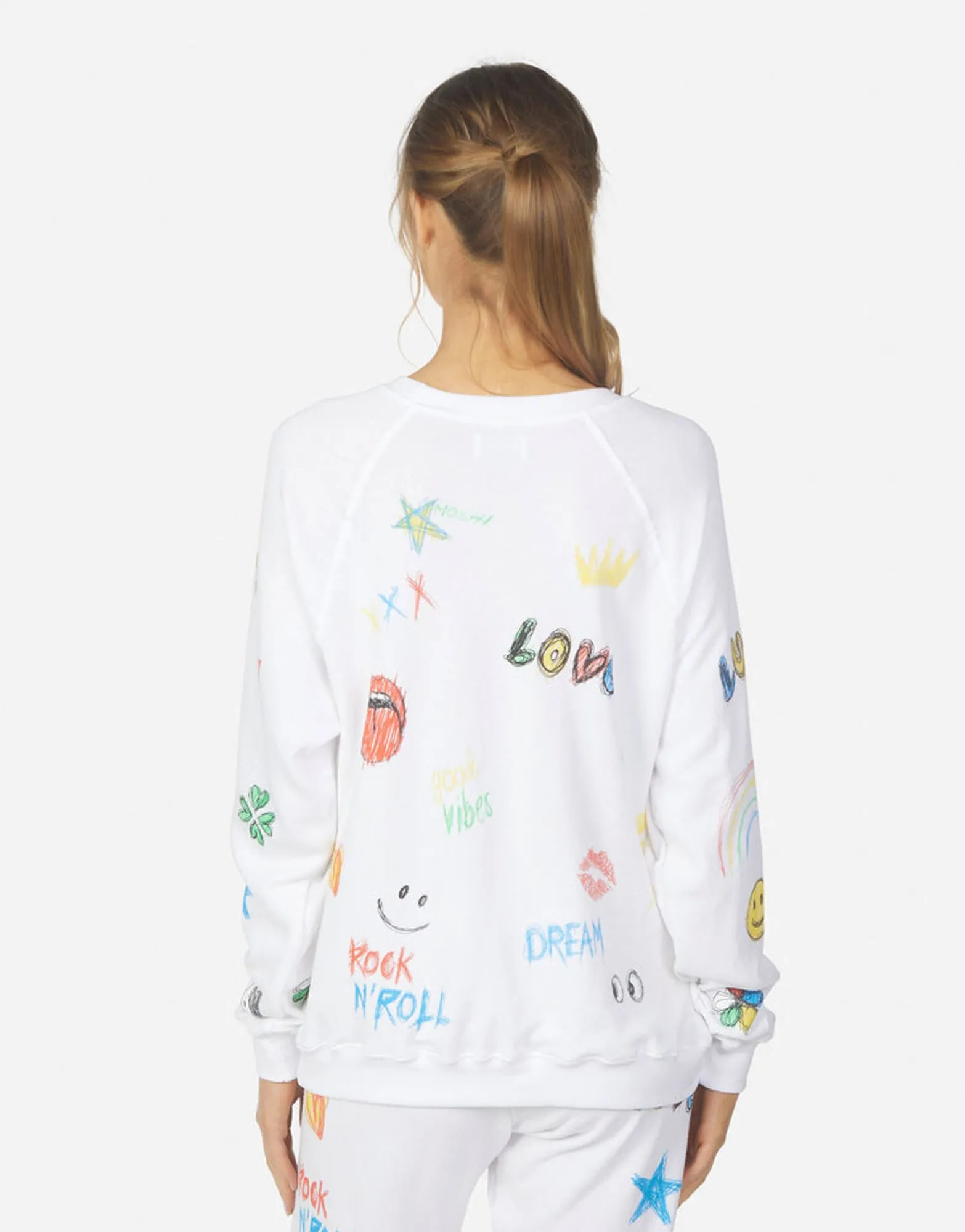Flash Sale Anela Doodle Elements Women Long Sleeve