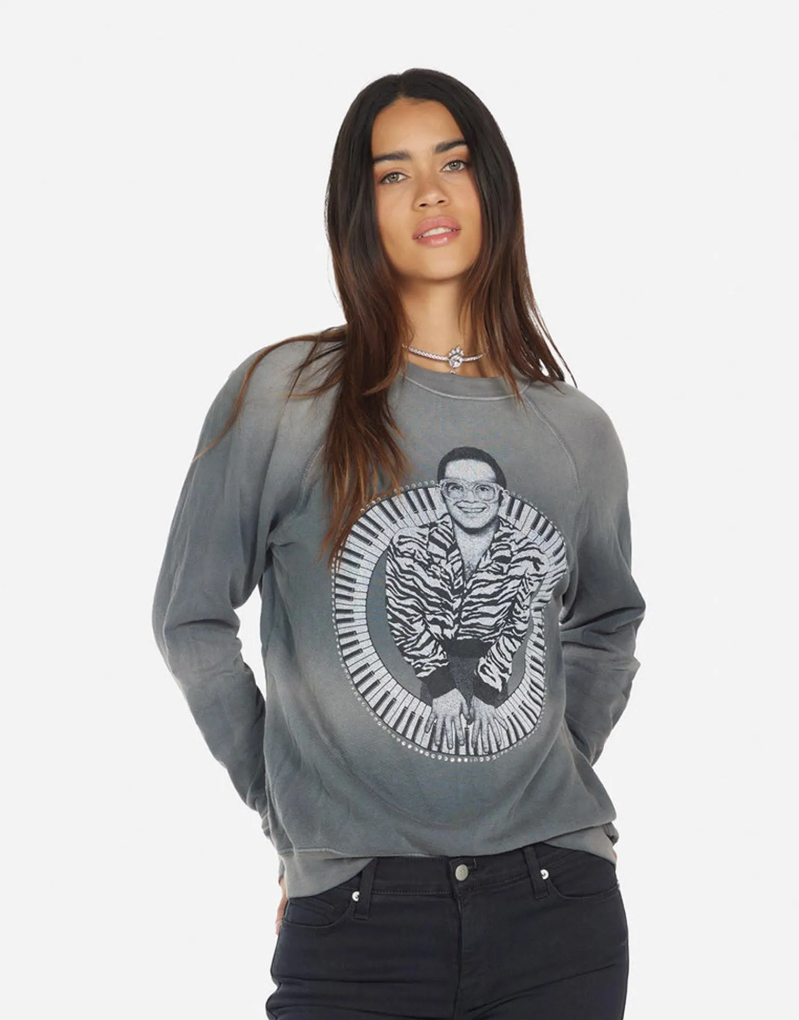New Anela Elton John Piano Women Sweaters & Knits