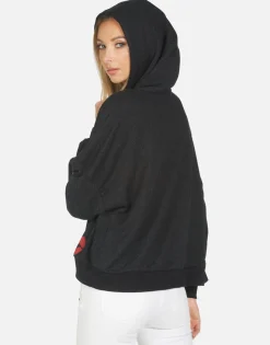 Store Anissa Peace Love Stripe Women Hoodies