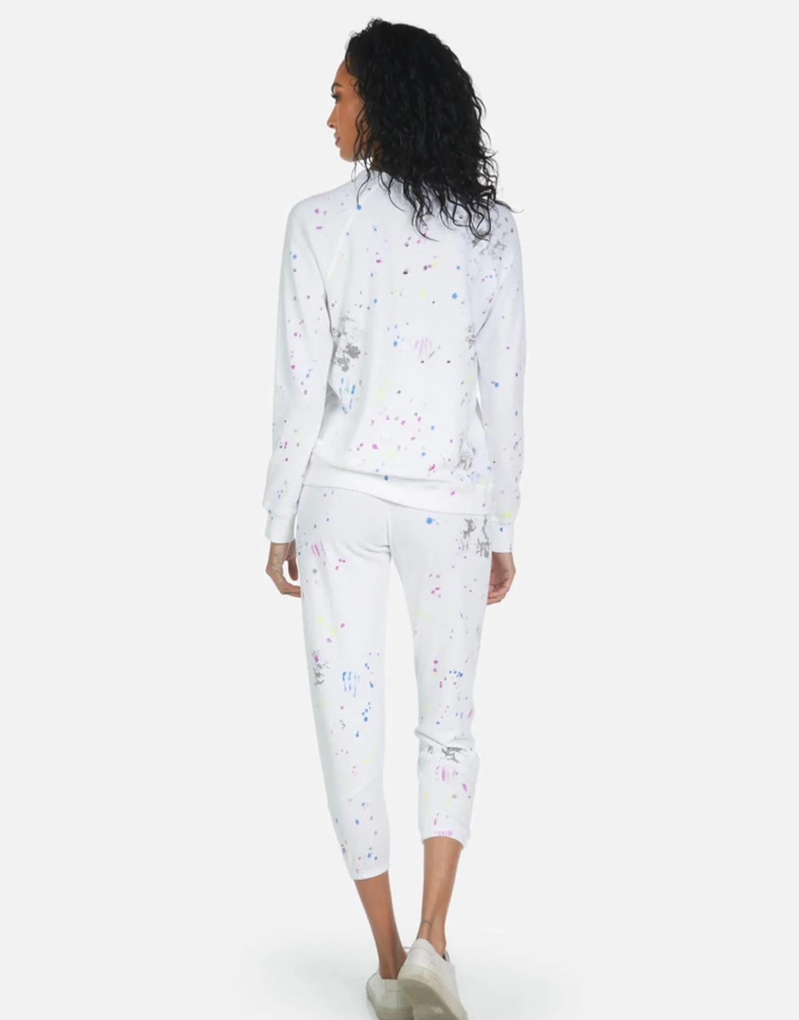 Shop Annabelle Peace Teddy Women Crop Sweatpants