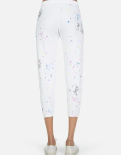 Shop Annabelle Peace Teddy Women Crop Sweatpants