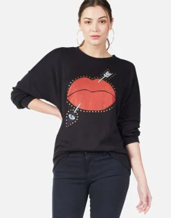 Outlet Arrow Lip L/S Boyfriend Pullover In | Sierra By Women Long Sleeve
