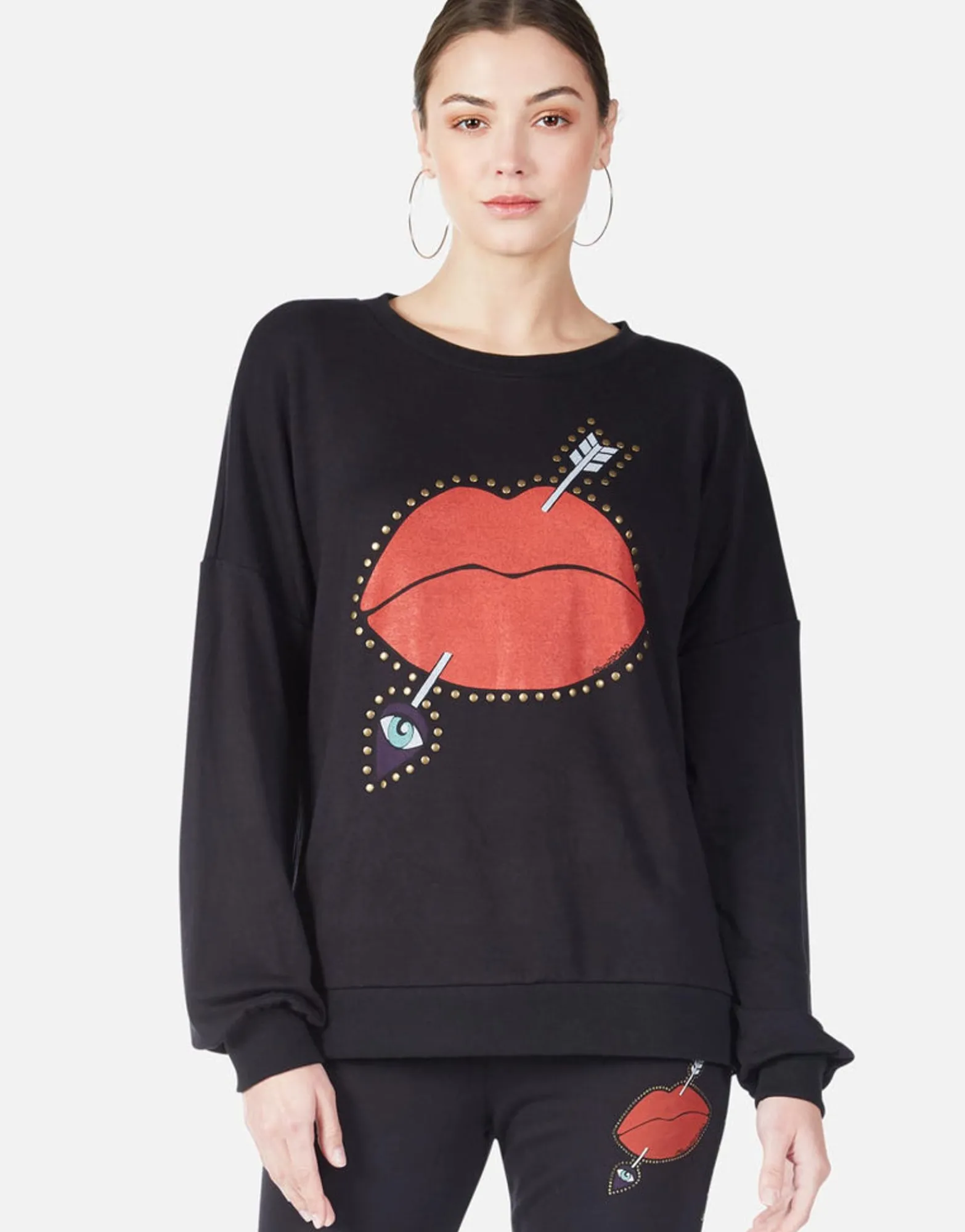 Outlet Arrow Lip L/S Boyfriend Pullover In | Sierra By Women Long Sleeve