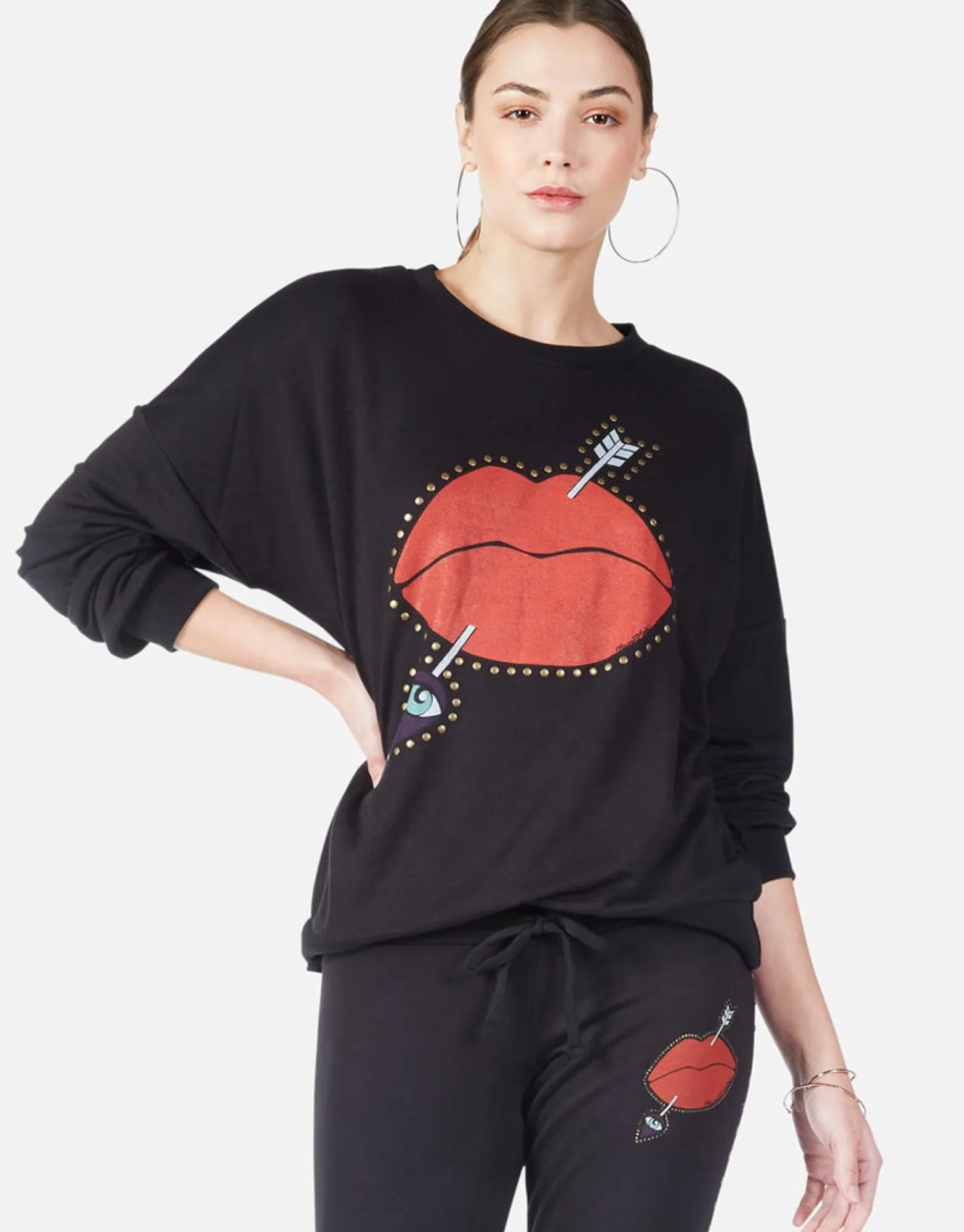 Outlet Arrow Lip L/S Boyfriend Pullover In | Sierra By Women Long Sleeve