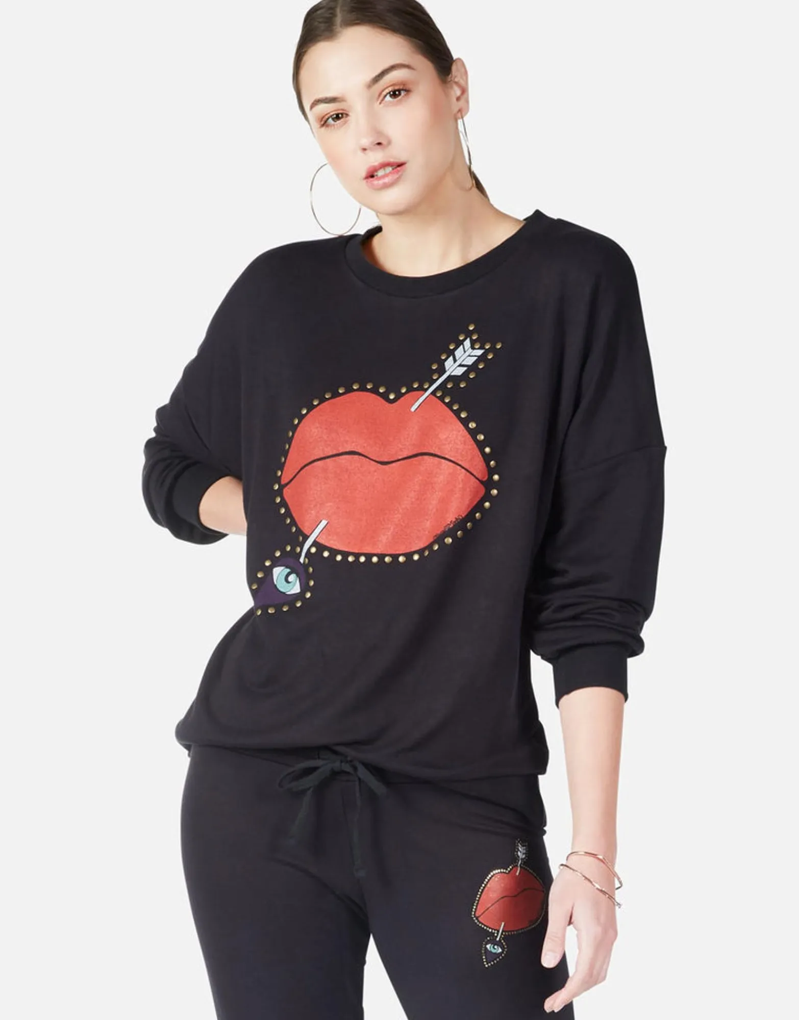 Outlet Arrow Lip L/S Boyfriend Pullover In | Sierra By Women Long Sleeve