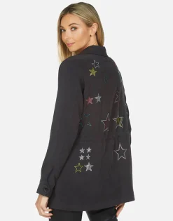 Cheap Ashanti Crystal Stars Pullover Top Clothing Made In Los Angeles California Usa Women Jackets