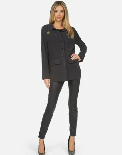 Cheap Ashanti Crystal Stars Pullover Top Clothing Made In Los Angeles California Usa Women Jackets
