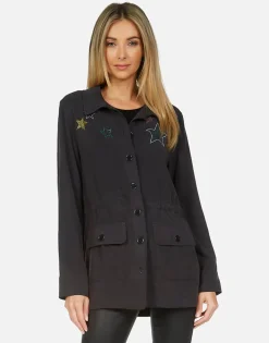 Cheap Ashanti Crystal Stars Pullover Top Clothing Made In Los Angeles California Usa Women Jackets