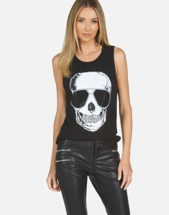 Store Ashlin Cool Skull Women Tanks