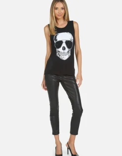 Store Ashlin Cool Skull Women Tanks