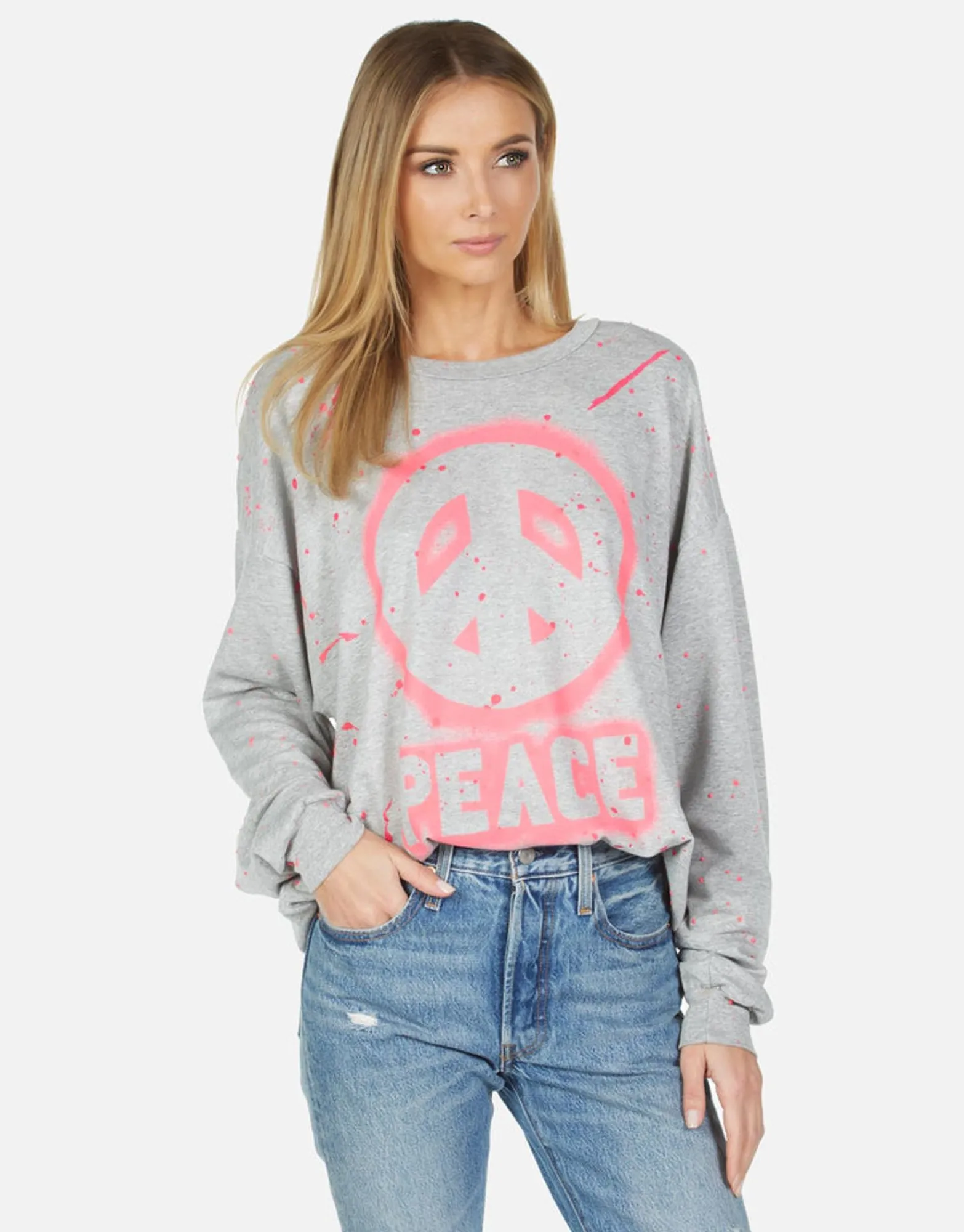 Store Babbs Airbrush Peace Women Long Sleeve