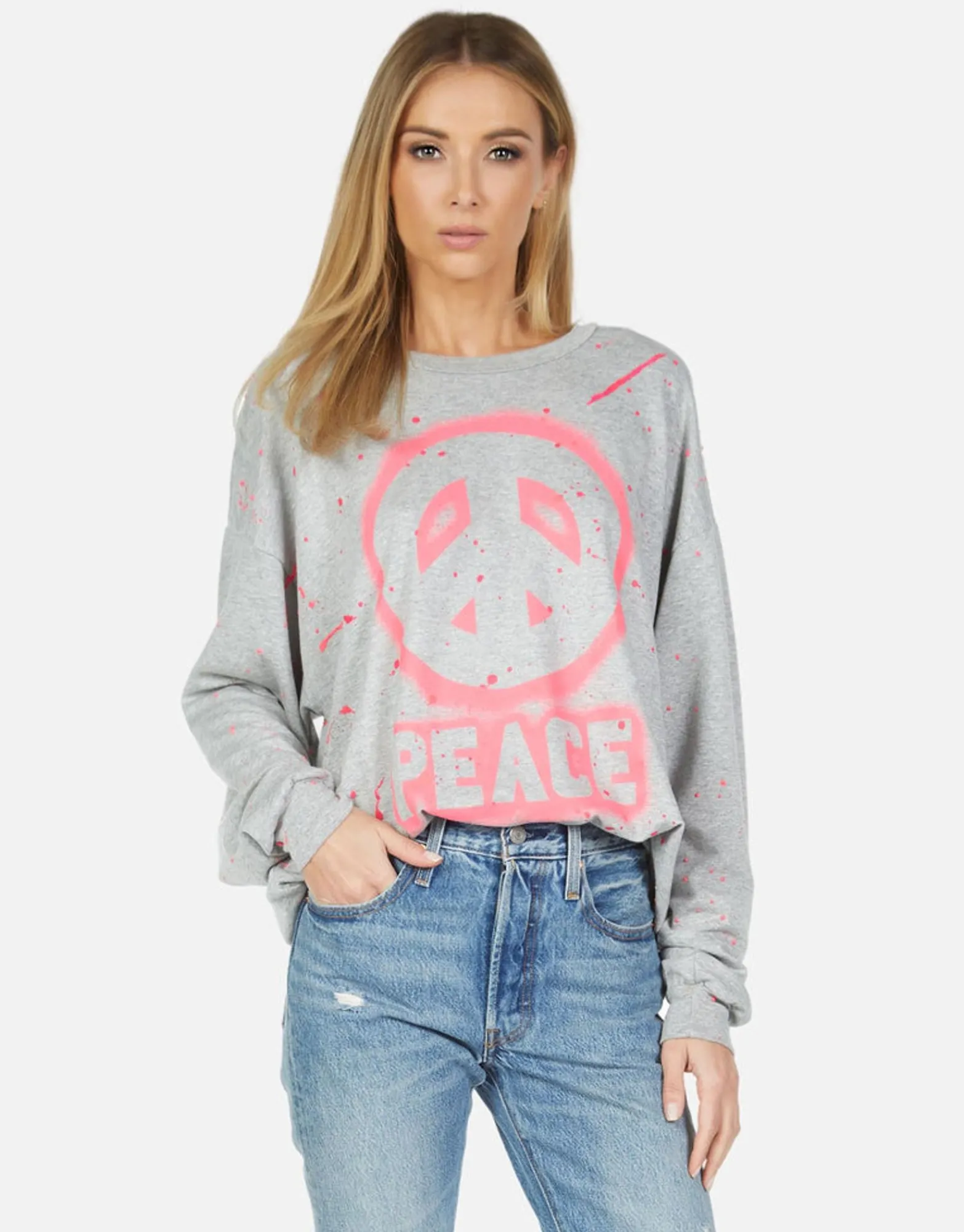 Store Babbs Airbrush Peace Women Long Sleeve