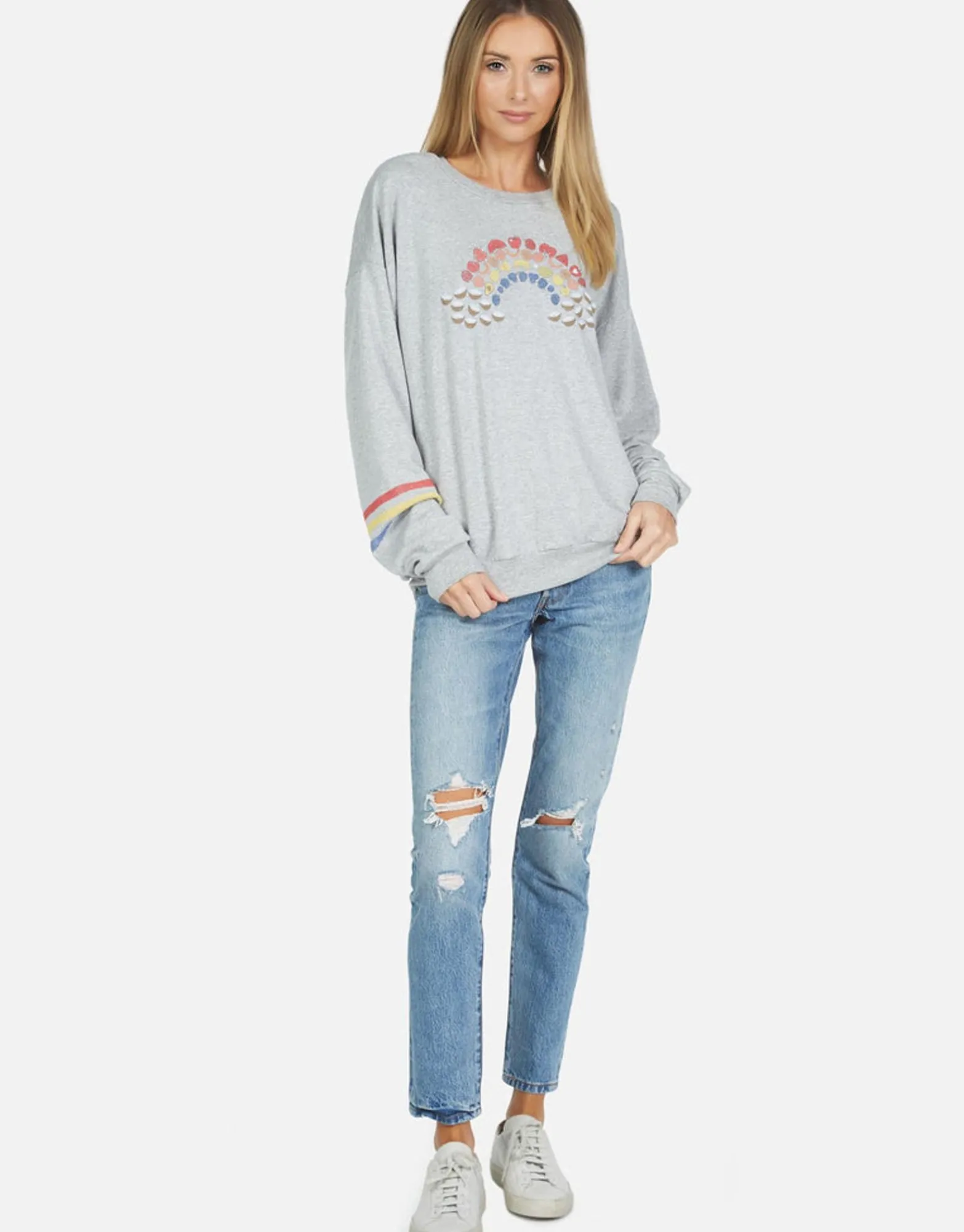 Clearance Babbs Fruit Rainbow Women Long Sleeve