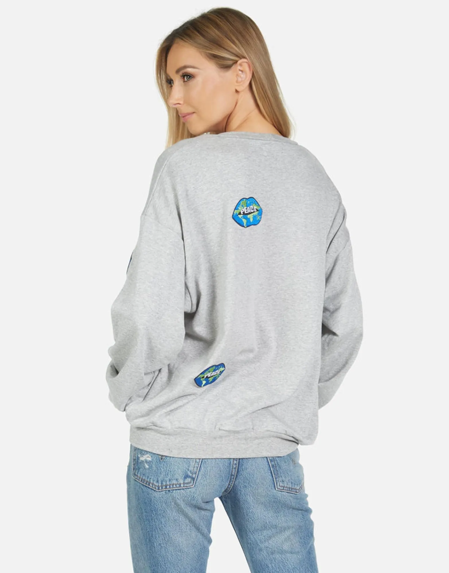 Cheap Babbs World Peace Lips Women Long Sleeve