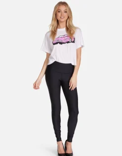 Shop Barbie Convertible Boxy Crop Tee In | Rue By Women Short Sleeve
