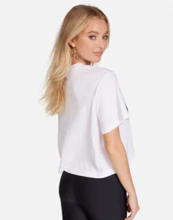 Shop Barbie Convertible Boxy Crop Tee In | Rue By Women Short Sleeve