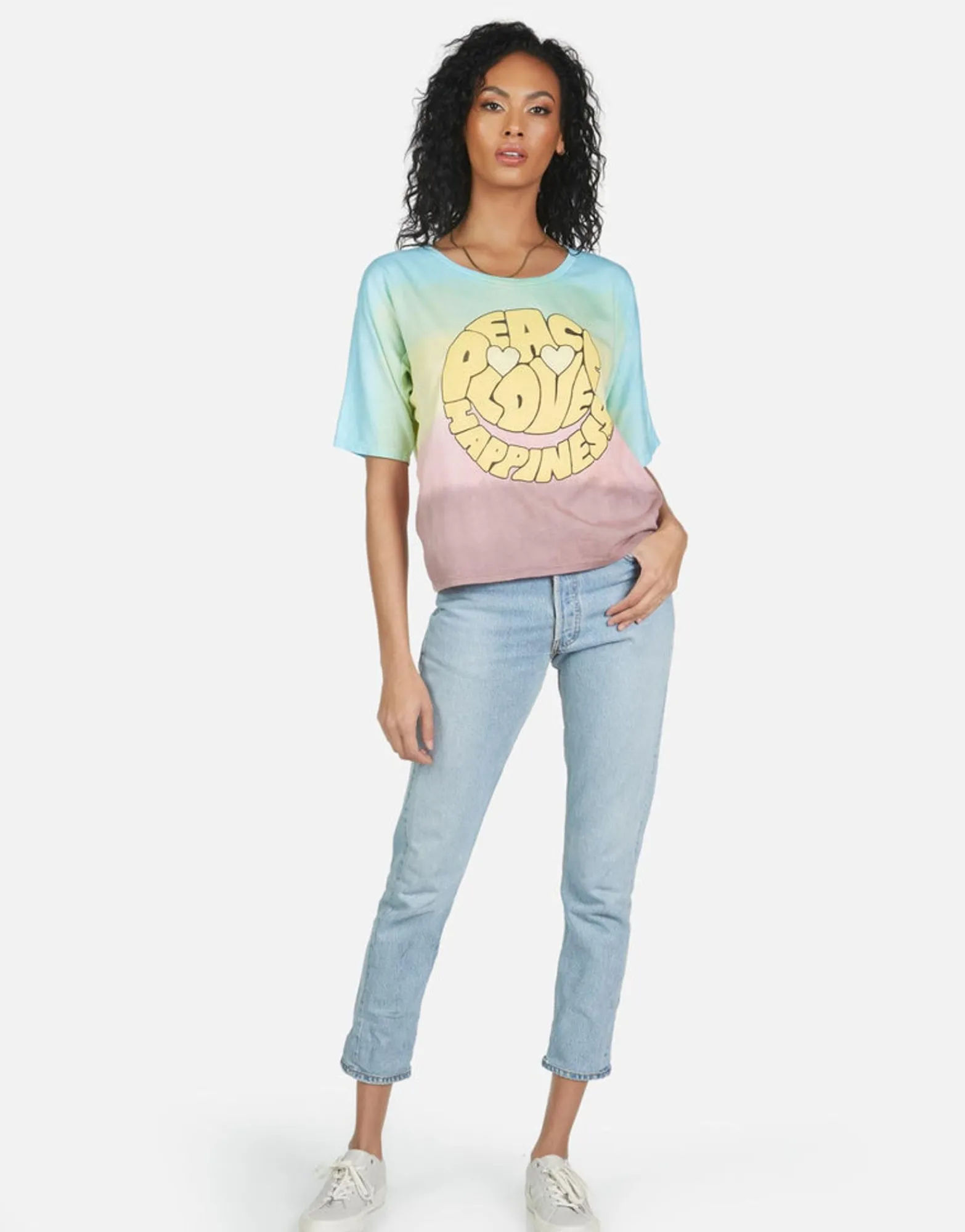 Discount Barbie Text Happy Face Women Short Sleeve
