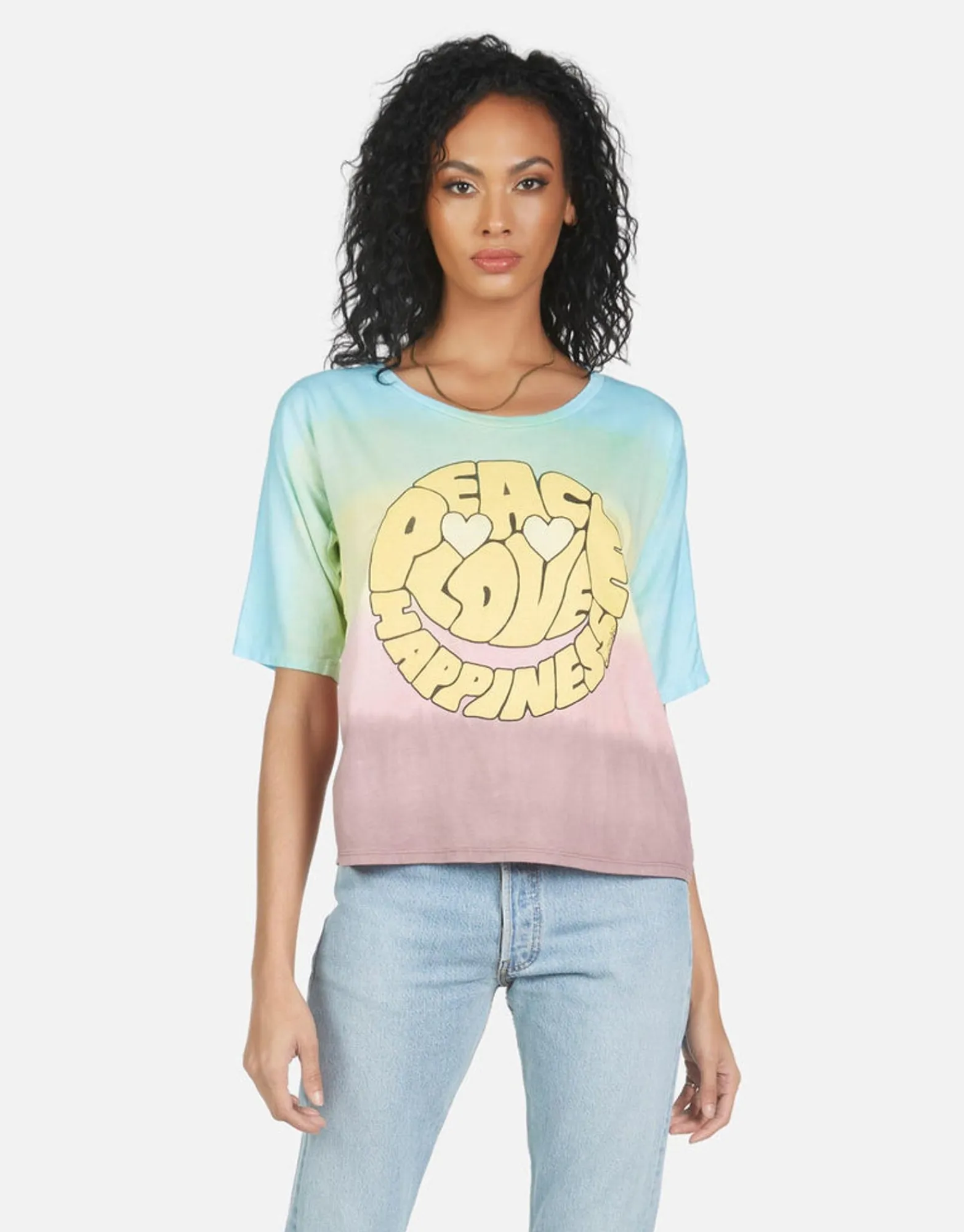 Discount Barbie Text Happy Face Women Short Sleeve