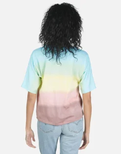 Discount Barbie Text Happy Face Women Short Sleeve