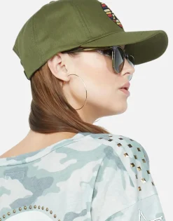Clearance Bay Rainbow Stripe Peace Patch Canvas Hat | Bay By Hats