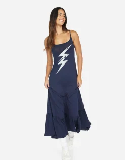 Cheap Beatrix Cracked Lightning Bolt Women Dresses