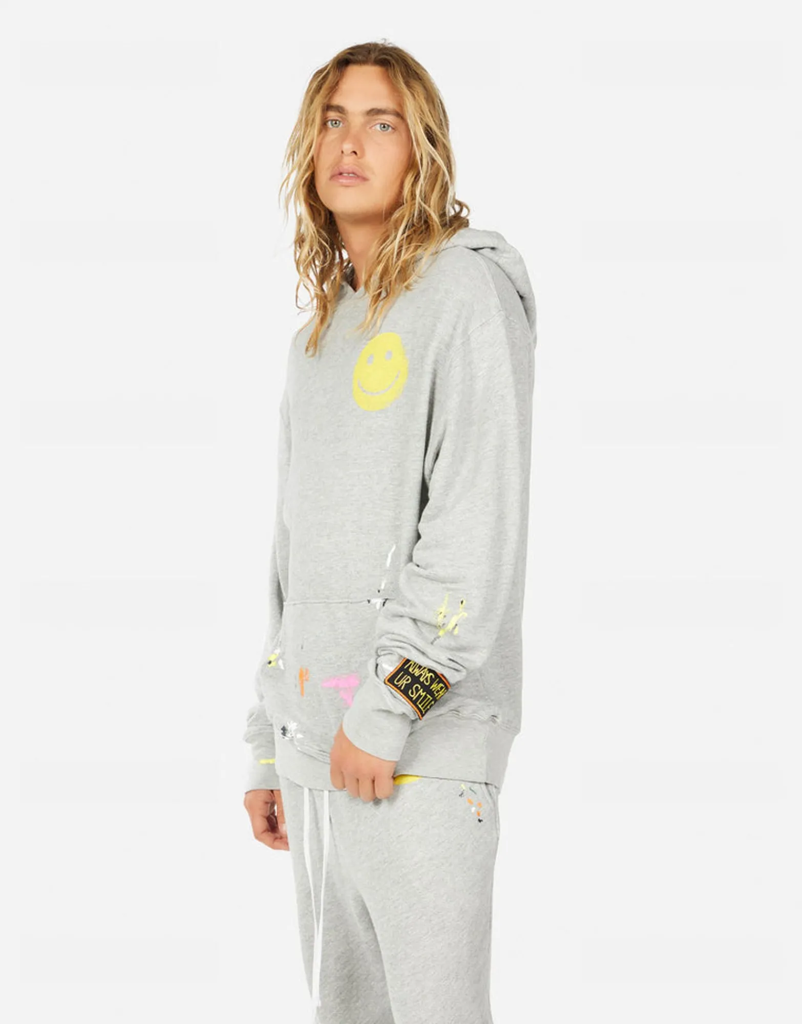 Sale Beckford Spray Happyface Men Hoodies