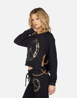 Sale Bethany Foil Chain Peace Women Long Sleeve