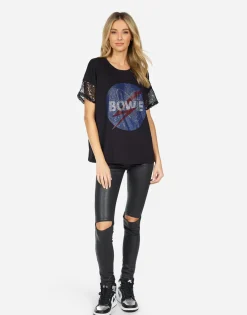Clearance Beverly Crystal Bowie Space Women Short Sleeve