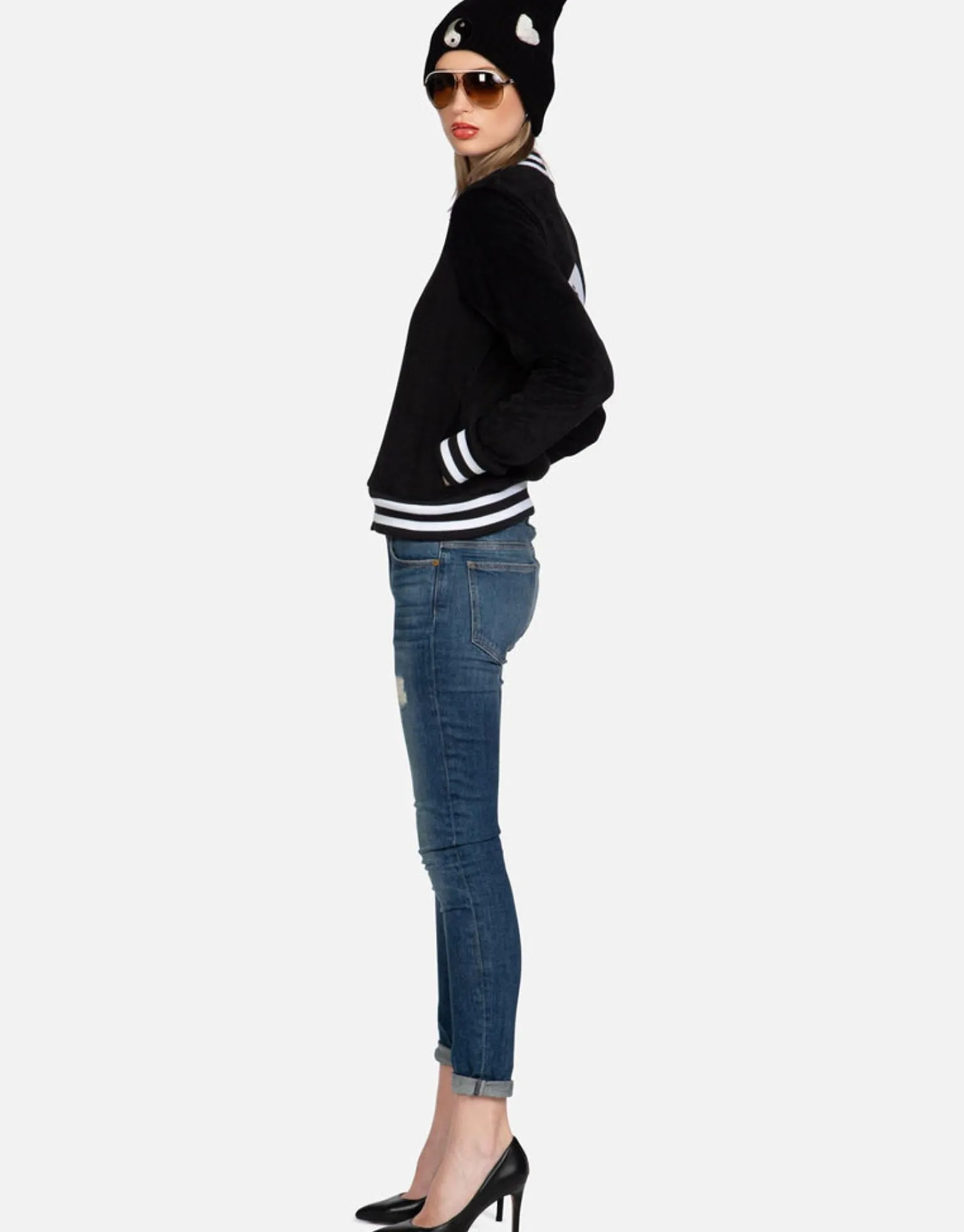 New Biting Lip Yin Yang Faux Fur Jacket | Cambria By Women Jackets