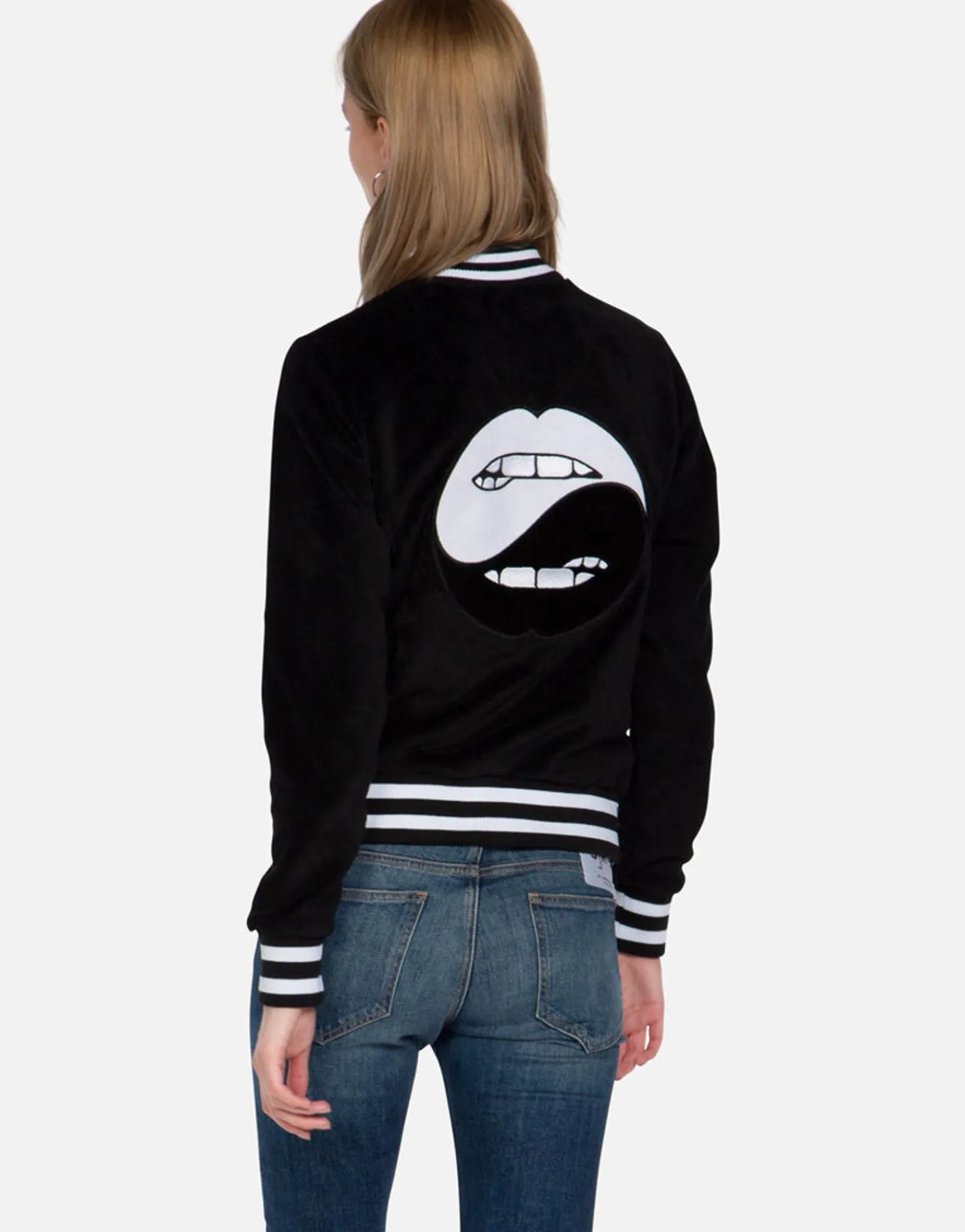 New Biting Lip Yin Yang Faux Fur Jacket | Cambria By Women Jackets