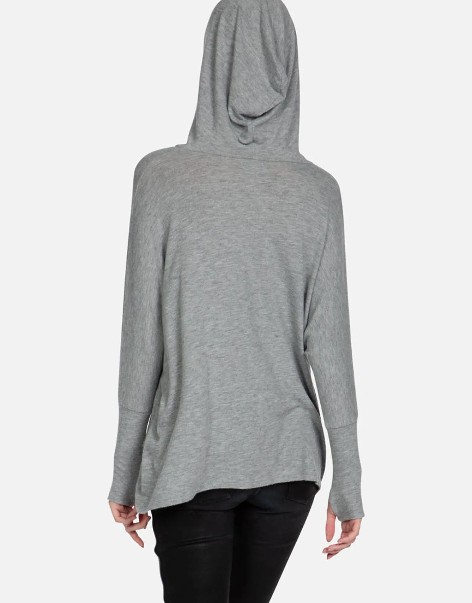 Store Biting Lip Yin Yang Oversized Pullover W/ Hood | Wilma By Women Hoodies