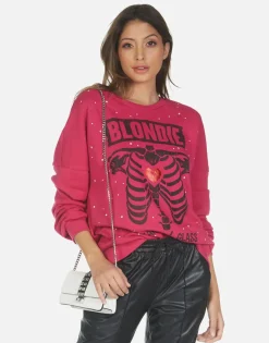 Best Blondie Heart L/S Boyfriend Pullover | Sierra By Women Long Sleeve
