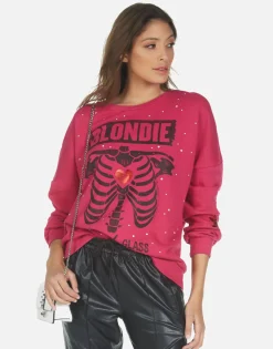Best Blondie Heart L/S Boyfriend Pullover | Sierra By Women Long Sleeve