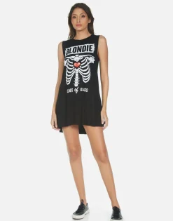 Best Blondie Heart Sleeveless Mini Dress | Deanna By Women Dresses